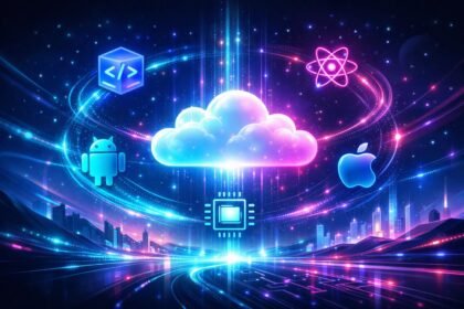 2026-os programozási trendek és mesterséges intelligencia összefüggéseit vizuálisan ábrázoló grafika
